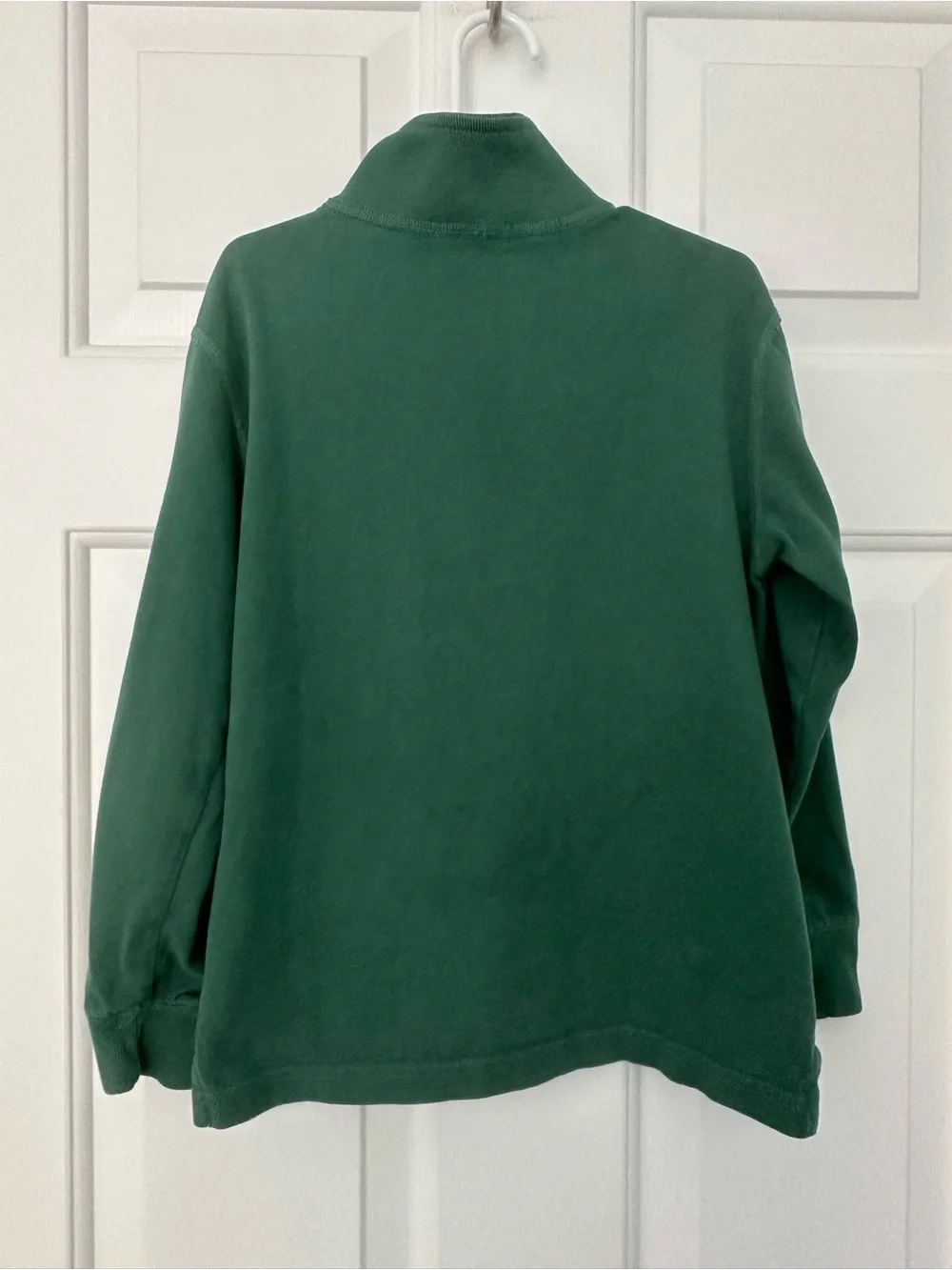 J.Crew Kids Crewcuts Relaxed-fit Half-zip Pullover Forest Green Sweater Sz S 6-7